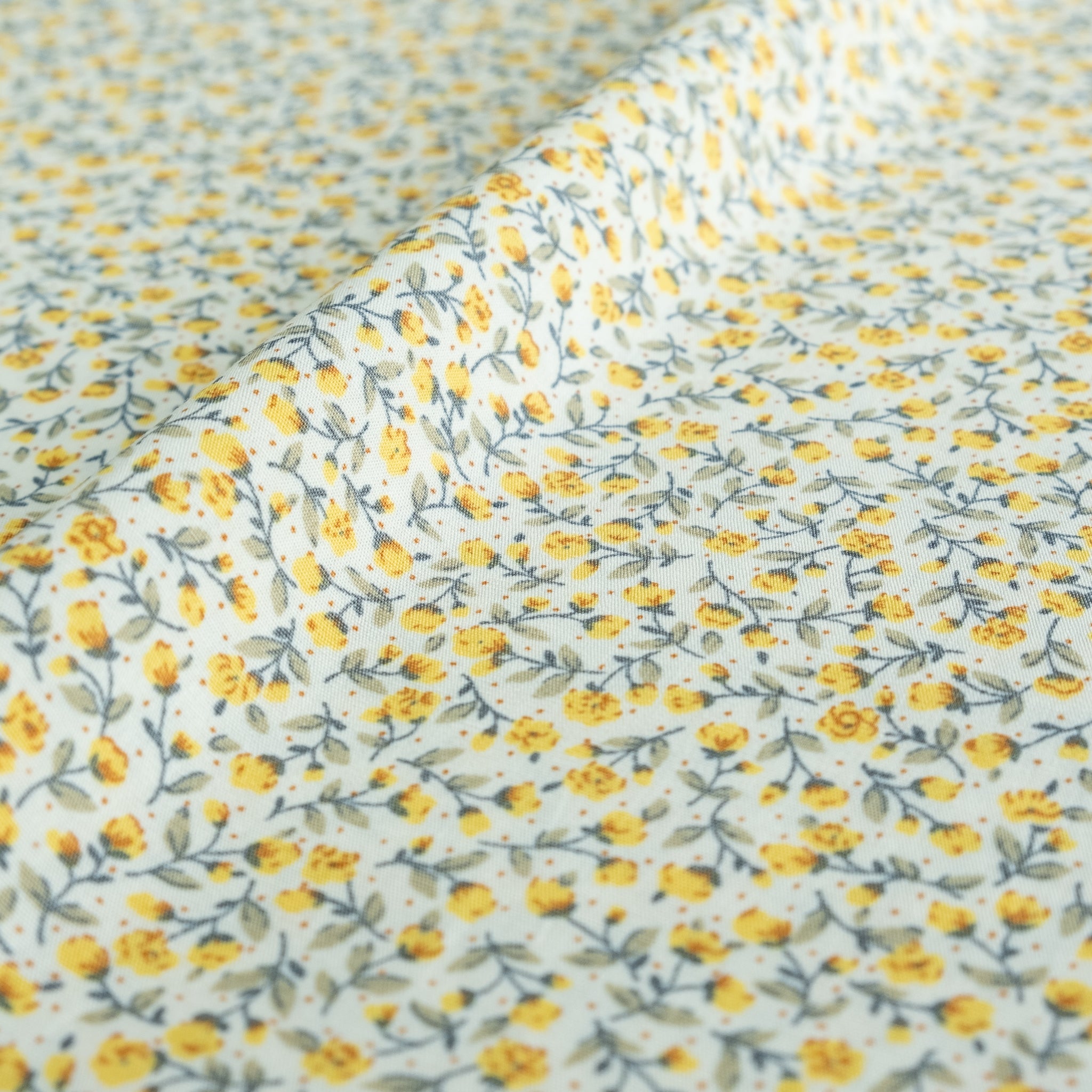 Yellow Ditsy Floral Fabric | 100 ...
